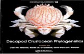 Decapod Crustacean Phylogenetics · ERNESTO CAMPOS & DARRYL L. FELDER Evolutionary Origin of the Gall Crabs (Family Cryptochiridae) Based on 475 16S rDNA Sequence Data REGINA WETZER.
