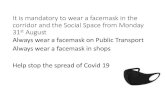 It is mandatory to wear a facemask in the corridor and the Social … · 2020. 10. 1. · 1st Cromwell 298 Up by 100 398 2nd Winterfield 258 Up by 64 322 3rd Victoria 275 Up by 45