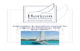 Information & operations manual for Lagoon 42 Catamaran 2020 Blue Lagoon · 2020. 2. 10. · Blue Lagoon is fitted with its own Onan generator which will run the 110v outlets, the
