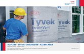DUPONT TYVEK DRAINVENT RAINSCREEN...as window and door flashing, kickout flashing, through wall flashing, and weep screeds for stucco should be installed and properly integrated with