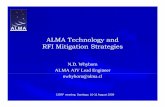 ALMA technology and RFI mitigationv3.ppt...2.1 - 3.9 GHz NRAO Anti-alias BPF 0.5 dB step Atten D 0.5 dB step AMP AMP Equalizer Equalizer AMP AMP AMP S S LNA AMP Equalizer S 4- 12 GHz