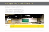 Ecophon Sombra™ A - Ceiling Tiles UK · ··· Sombra A 20 mm, 50 mm o.d.s. — Sombra A 20 mm, 200 mm o.d.s. o.d.s = overall depth of system THK mm o.d.s. mm αp, Practical sound