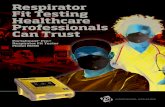 PortaCount Fit Testers - Kenelec Scientific · PDF file The PortaCount® Respirator Fit Tester is the only quantitative fit testing method for N95 filtering-facepiece respirators,