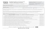Employer form Independent Contractor Status Questionnaire ...Status Questionnaire This form is for employers to use to determine if an individual is a contractor or employee. Employers