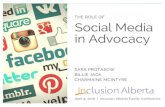 Social media in Advocacy 2016 - Inclusion Alberta conference materials... · • Social media overview • Advocacy overview • Simon’s Story • Tips, hints andpractical info