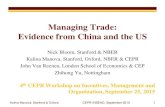 Managing Trade: Evidence from China and the US - Managing... · Kalina Manova, Stanford & Oxford CEPR-INSEAD, September 2015 17 N Mean St Dev Log Exports 2,236 14.80 2.31 # Export