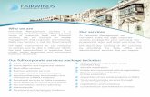 Who we are Our services - Fairwindsmanagement.net · Fairwinds Management Limited is a corporate services provider offering a wide range of corporate, legal and financial services.