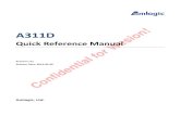 A311D Quick Reference Manual Confidential for Wesion!€¦ · A311D Quick Reference Manual 1 General Information 01 (2019-05-05) Amlogic, Ltd. Proprietary 1 1. General Information