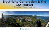 Electricity Generation & the Gas Market · Electricity generation gas consumption static at be st ¾ higher renewables requires more flexible thermal pl ant (gas or coal) Upward pressure