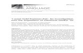 313-339 FLA 105312 - CHILDESVOLUME 29 ISSUE 3 314 FIRST LANGUAGE different predictions for its development, making it a good test case for language acquisition theory. The nativist