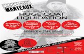 NOVEMBER 18TO 22, 2015 HUGE COAT LIQUIDATION RECEIVE A ... · november 18to 22, 2015 huge coat liquidation receive a free scarf with the purchase of one or more coats, while stock