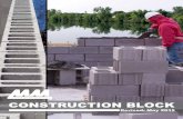 CONSTRUCTION BLOCK - hw.menardc.com · CONSTRUCTION BLOCK Revised: May 2015. 2 General Information Midwest Manufacturing wants to be your one-stop supplier for construction blocks.