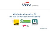 Mitarbeiterinformation für die vier steirischen Universitäten · PDF file Mitarbeiterinformation für die vier steirischen Universitäten Michaela Herney . Die VBV stellt sich vor