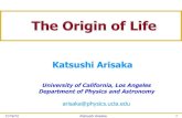 Katsushi Arisaka - UCLA Physics & Astronomyhome.physics.ucla.edu/~arisaka/Lectures/Arisaka_6_Life...Seven Phases of Cosmic Evolution 14 billion years ago Origin of Particles Origin