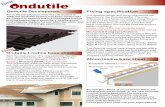 Ondutile Development. Fixing specification€¦ · Ondutile Lowline base sheet. So now the choice is yours select either the existing proven Ondutile; or the new Ondutile Lowline