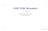 GEF 2220: Dynamics · GEF 2220: Dynamics J. H. LaCasce Department for Geosciences University of Oslo GEF 2220: Dynamics – p.1/59