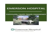 Community Health Needs Assessment - Emerson Hospital...conduct a community health needs assessment (CHNA) and adopt an implementation strategy at least once every three years The CHNA