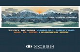 2020 NCSBN annual Meeting aug. 12, 2020 | business book · 2020 NCSBN Annual Meeting Business Book 3 Membership The National Council of State Boards of Nursing, Inc. (NCSBN) is a