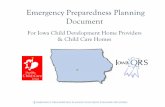 Emergency Preparedness Planning Document QRS EP CDH.pdfAn emergency preparedness plan is not an entirely new concept for child care businesses. The Department of Human Services regulations