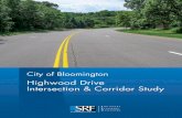 Highwood Drive Intersection & Corridor Study€¦ · Presentation materials from the second public open house included: Corridor Options (3) Highwood Drive/East Bush Lake Road Options