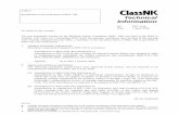 Technical Information - ClassNK · 2019. 4. 1. · ClassNK Technical Information No. TEC-1180 2 (3) Amendments to LSA Code (See attachment 5 and 10) Amendments to LSA Code 6.1.1.3