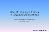 Use of Fibrillated Fibers In Coatings Applications · Ingredient Weight (g) Dry Weight Fraction (%) Wet Weight Fraction (%) E380F Medium Length 1.9 2.75 1.35 Play Sand 67.2 97.25