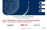 Aon ISB Space Insurance Fundamentals · Aon ISB Space Insurance Fundamentals PART 1 ... As of January 2016, 92 States have ratified, and an additional 21 have signed . Aon Proprietary