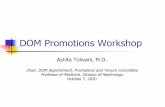 DOM Promotions Workshop...1 day ago  · Example, if you went on tenure track October 1, 2010, then you must be reviewed for award of tenure in the 2019 cycle with packet due in January
