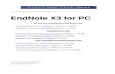 EndNote X3 for PC - Trinity College Dublin Beginners... · 2016. 10. 13. · A Beginners Guide to Using EndNote X3 for PC Author: Jessica Eustace (eustacj@tcd.ie) Version: 2, Date: