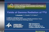 Yields of Gamma Radiation of Yields of U-235.pdf · Specification of 234Th lines yields in 2004 ENSDF before 2004, yields of radiation of 234Th (the child of 238U): 92.38 keV –