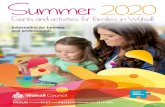 Summer 2020 - Shire Oak Academy€¦ · Summer 2020 Information for families and professionals. 2 Summer Activities 2020 What's on over summer 2020 All events & activities for Summer
