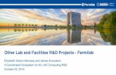 Other Lab and Facilities R&D Projects -Fermilab€¦ · •Evolve the Fermilab facility for future experiment needs using modern computing hardware –CMS –DUNE –Mu2e –Other