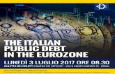 THE ITALIAN PUBLIC DEBT IN THE EUROZONE - Camera · 2017. 7. 3. · LUNEDÌ 3 LUGLIO 2017 ORE 08.30 AULETTA DEI GRUPPI CAMERA DEI DEPUTATI - VIA DI CAMPO MARZIO 78 - ROMA THE ITALIAN