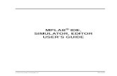 MPLAB IDE, SIMULATOR, EDITOR USER'S · PDF file 2010. 4. 6.  · MPLAB® IDE User’s Guide DS51025E-page 2 2001 Microchip Technology Inc. • Part 3, Chapter 2: MPLAB IDE Toolbar