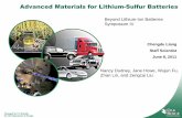 Advanced Materials for Lithium-Sulfur Batteriesbeyondli-ioniv.labworks.org/presentations/Advanced... · heavy compounds with O, P light elements Cathode material Theoretical capacity