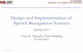 Design and Implementation of Speech Recognition Systemsbhiksha/courses/11-756.asr/spring2011/class4.31jan… · The European Commission has just announced that English, and not German,