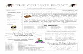 THE COLLEGE FRONT · 12/2/2011  · word essay on who has had the greatest impact on your life and a 50-to-200 word essay on what you hope to achieve in your personal and professional