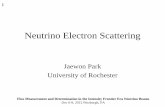 Neutrino Electron Scatteringvipres/jw_nue.pdf• νscattering on light electron means small center of mass energy, consequently it has tiny cross section (~1/2000 compare to νN scattering)