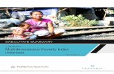 Multidimensional Poverty Index Indonesia€¦ · Monitor the poverty level and composition and also poverty reduction from time to time. c. Evaluate the impact of pover-ty reduction
