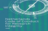 Netherlands Code of Conduct for Research Integrity - SILS · and for research integrity committees, it provides a frame of reference when assessing alleged research misconduct (chapters