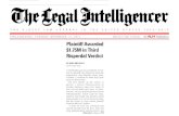 10 • THE LEGAL INTELLIGENCER TUESDAY, NOVEMBER 10, · PDF file Risperdal has helped and is still helping millions of patients with debilitating mental illnesses and neu-rodevelopmental