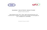 SADC WATER SECTOR · 5.2 Water resources assessment 16 5.3 Integrated Water Resource Management Planning 18 5.4 Dams and development 20 5.5 Demand management and efficiency of water