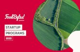 STARTUP PROGRAMS...startups and industry leaders in the food and agriculture industry. Pitch is a digital discovery program that connects the best and brightest startups with industry