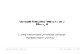Mensch-Maschine-Interaktion 2 Übung 6 · Don’t make me think (Steve Krug) Ludwig-Maximilians-Universität München Mensch-Maschine-Interaktion 2 – 6 - 7 Ludwig-Maximilians-Universität