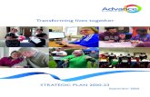 Transforming lives together...Transforming lives together STRATEGIC PLAN 2020-23 Transforming lives together September 2020 —2— Contents Advance: Strategic Plan 2020-23 About us