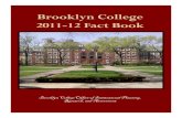 Brooklyn College 2011-12 Fact BookBrooklyn College Fact Book 2011-2012: Fall 2011 Quick Facts Enrollment Undergraduate 13,096 78% Graduate 3,739 22% Total 16,835 100% 22% 78% GraduateUndergraduate