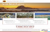 South West Explorer€¦ · DISCOVER THE MARGARET RIVER REGION SOUTH WEST EXPLORER Fly into Busselton and drive yourself wild Margaret River Town Stay from $459 per person, twin share