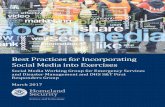 Best Practices for Incorporating Social Media into Exercises ......• Discuss best practices for consideration when integrating social media into exercises, including objectives for