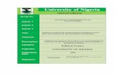 Political Science UNIVERSITY OF NIGERIA · (Obadan, 2008:6). Over 70% of Nigerians are now classified as poor, and 35% of them live in absolute poverty. Poverty is especially severe