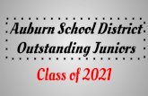 New Auburn School District Outstanding Juniors · 2020. 6. 1. · Chloe Barney Chloe is an outstanding student and leader. She does everything in her power to lift up others around